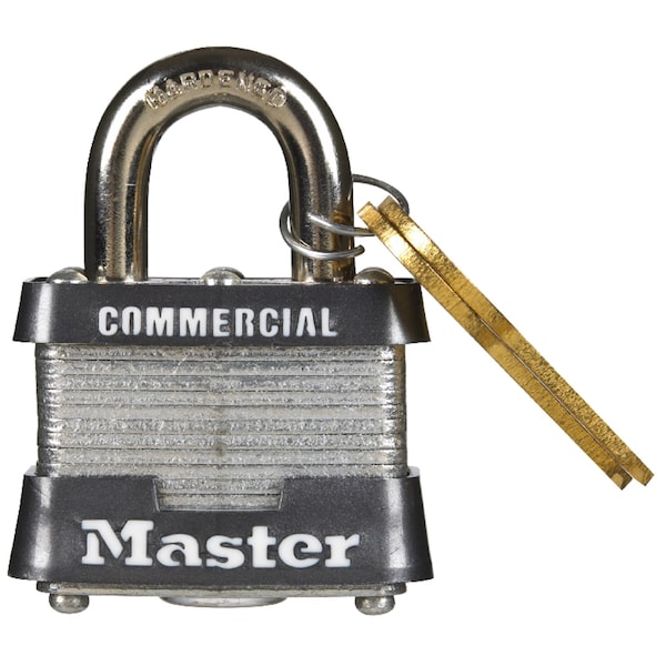 Master Lock Master Lock 1-5/16 in. H X 1-9/16 in. W X 1-1/2 in. L Steel Double Locking Exterior Padlock 3KA#3918 - main